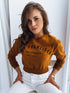 Bedruckte Damen Bluse | stylisches Streetwear Print-Langarmtop